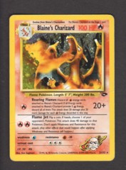 Blaine's Charizard - 2/132 - Holo Rare - Unlimited Edition MISPRINT FIGHTING ENERGY SYMBOL